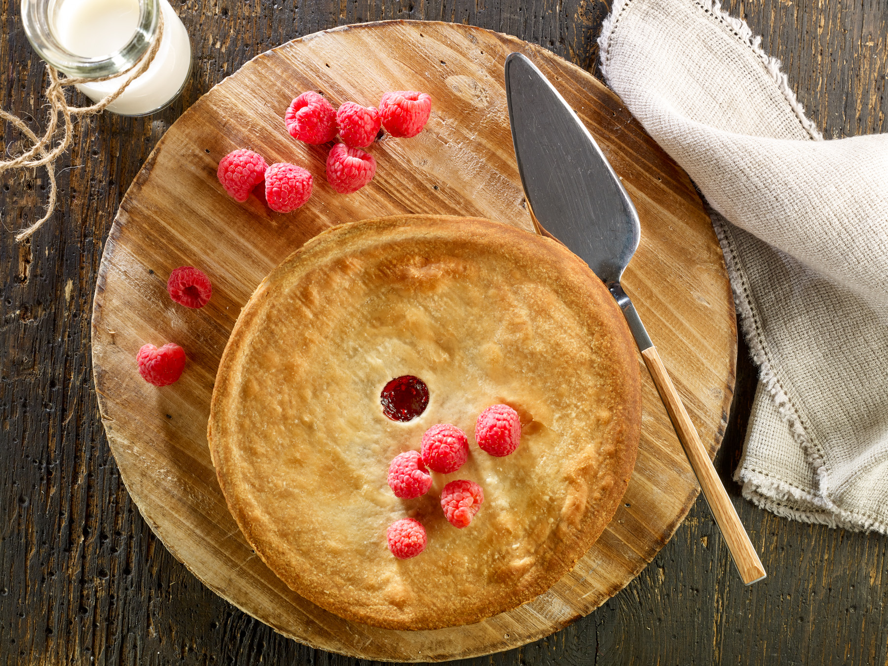 Tarte aux framboises
