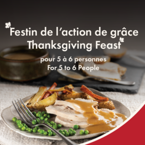 Festin de l’action de grâce pour 5 à 6 personnes