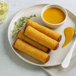 Rouleaux à la viande fumée et porc